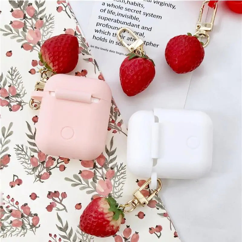 Strawberry-Themed Airpod Case