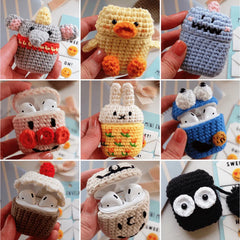 Knitted Cartoon Airpod Cases